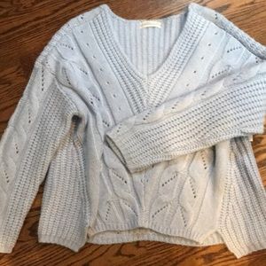 Anthropologie light blue sweater